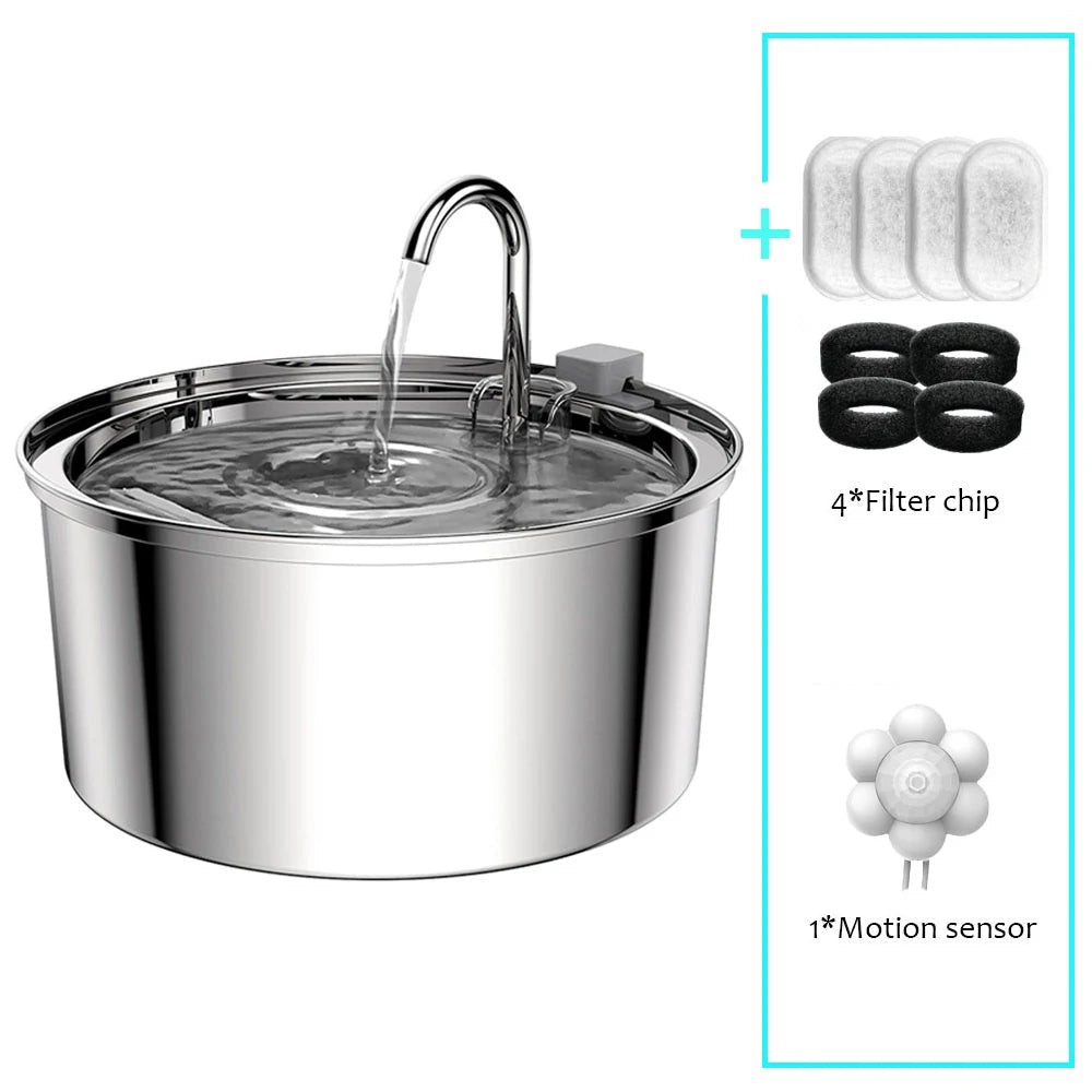 Silent Auto Cat Water Dispenser with Motion Sensor
