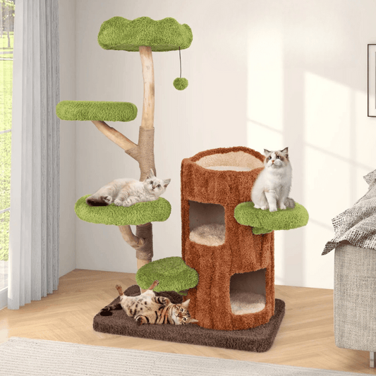 Tall Cat Climbing Tower with Multiple Perches & Beds - LifyPet