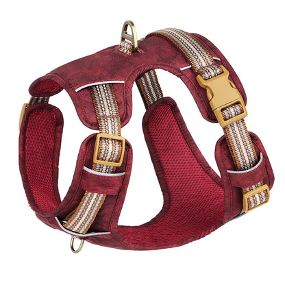 Safe & Adjustable Pet Harness with Reflective Belts