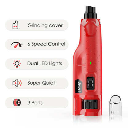 Quiet Pet Nail Trimmer with LED and Adjustable Speed