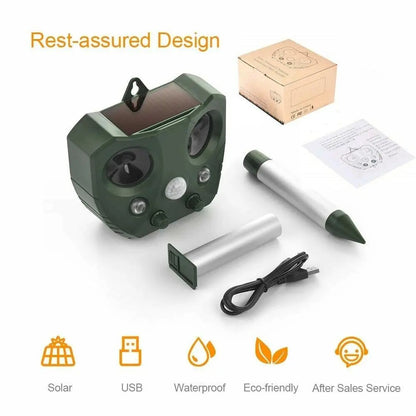 Outdoor Motion Activated Pest Repellent for Gardens