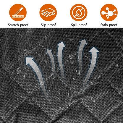 600D Car Rear Back Seat Cover Pet Dog Protector Mat Non-slip Waterproof Cushion