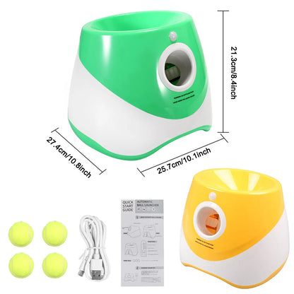 Dog Automatic Ball Launcher - Interactive Fetch Game with 3 Range Modes