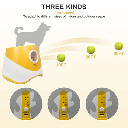 Dog Automatic Ball Launcher - Interactive Fetch Game with 3 Range Modes