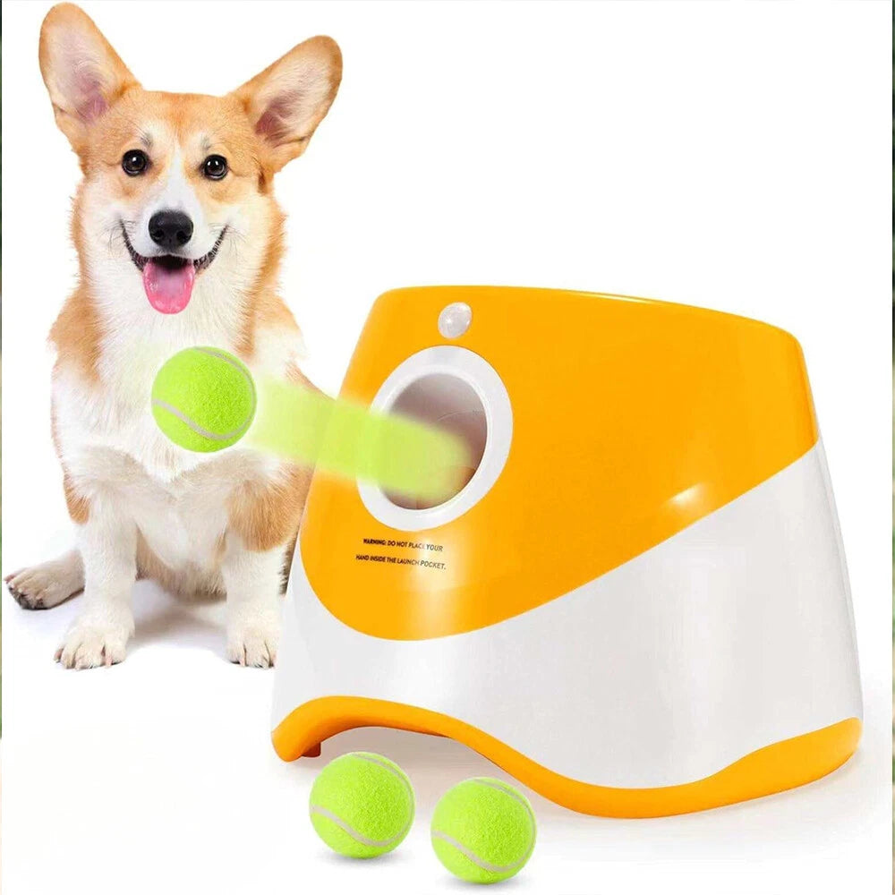 Dog Automatic Ball Launcher - Interactive Fetch Game with 3 Range Modes