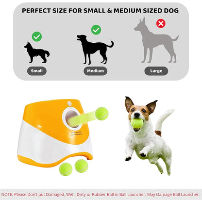 Dog Automatic Ball Launcher - Interactive Fetch Game with 3 Range Modes