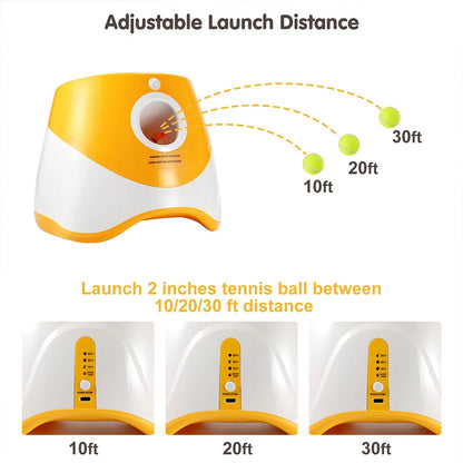 Dog Automatic Ball Launcher - Interactive Fetch Game with 3 Range Modes