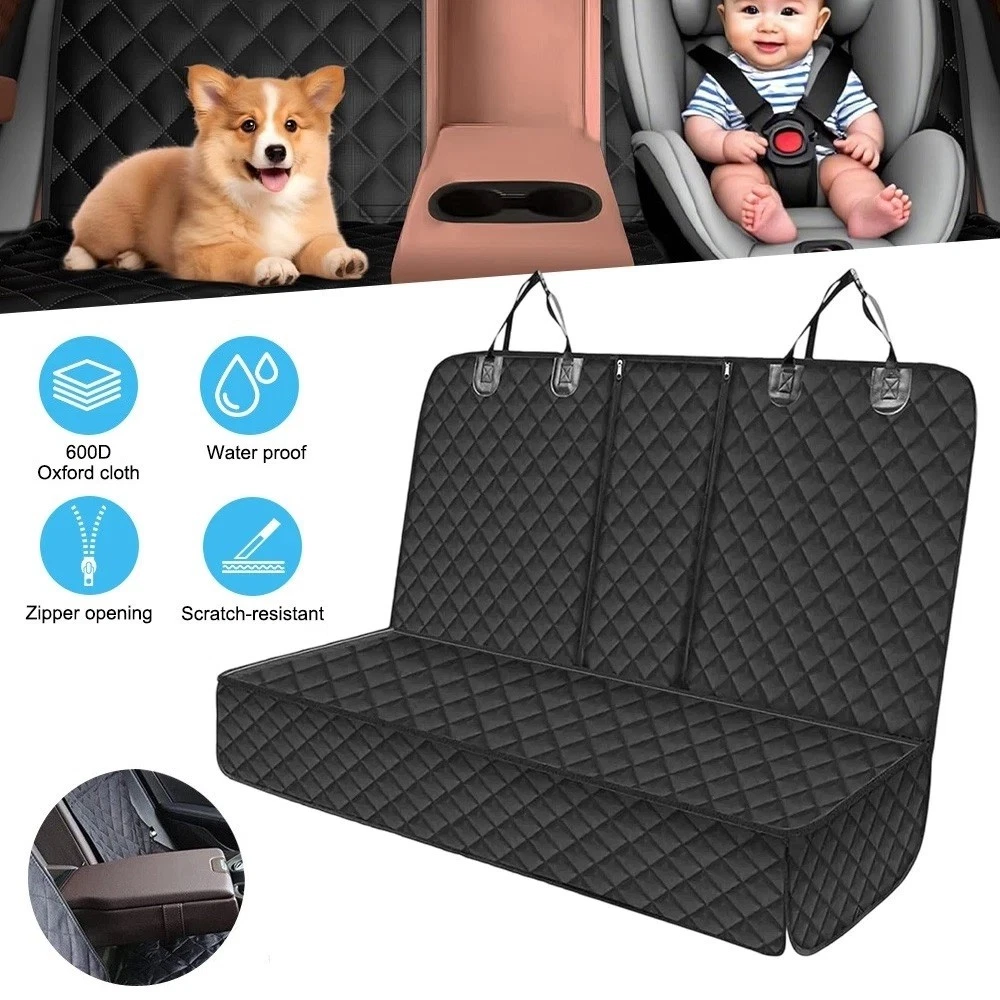 600D Car Rear Back Seat Cover Pet Dog Protector Mat Non-slip Waterproof Cushion
