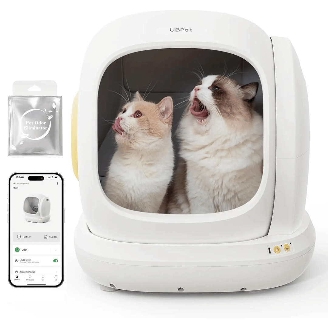 Smart WiFi Cat Litter Box with Mobile Monitoring