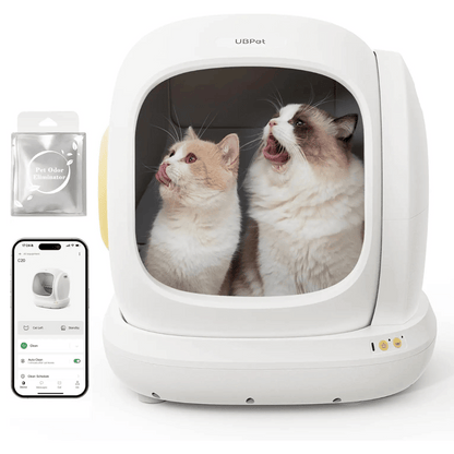 Smart WiFi Cat Litter Box with Mobile Monitoring