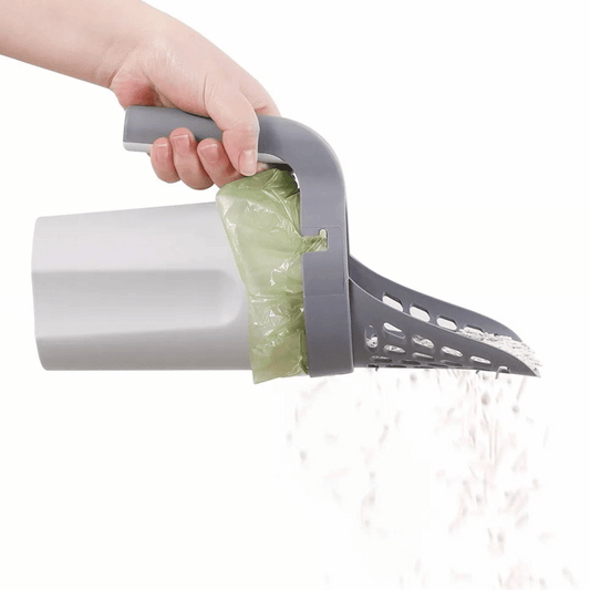 Convenient Cat Litter Box Scoop with Built-In Trash Can - LifyPet