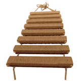 Natural Wood Cat Tower | Wall Cat Shelf & Climber