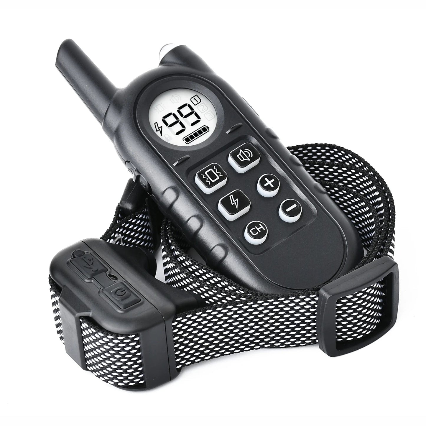 Compact Pet Training Collar with Long Range Remote