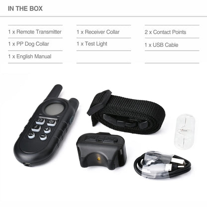 Compact Pet Training Collar with Long Range Remote