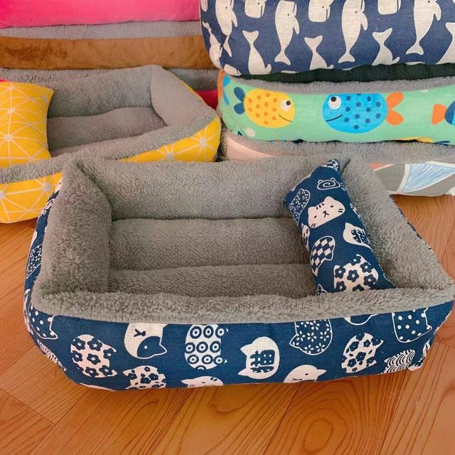 Comfy Pet Bed Pillow for Cats and Small Dogs