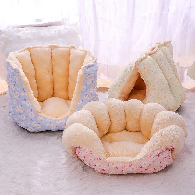 Cozy Fleece Kitty Bed House