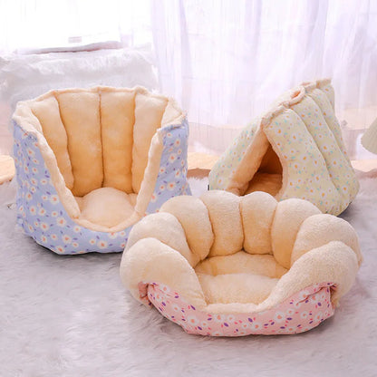 Cozy Fleece Kitty Bed House