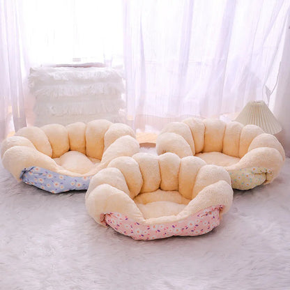 Cozy Fleece Kitty Bed House