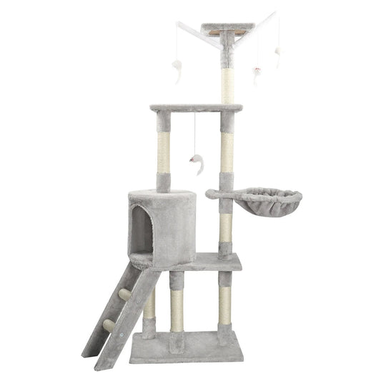 Cozy Cat Tower with Ladder and Hideaways - LifyPet