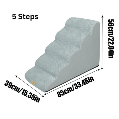 Comfortable Pet Stairs for Beds with Removable Cover
