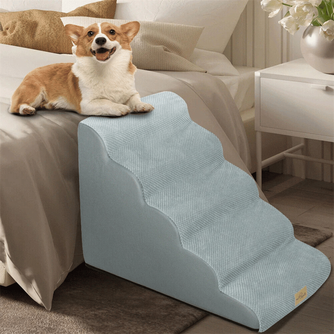Comfortable Pet Stairs for Beds with Removable Cover
