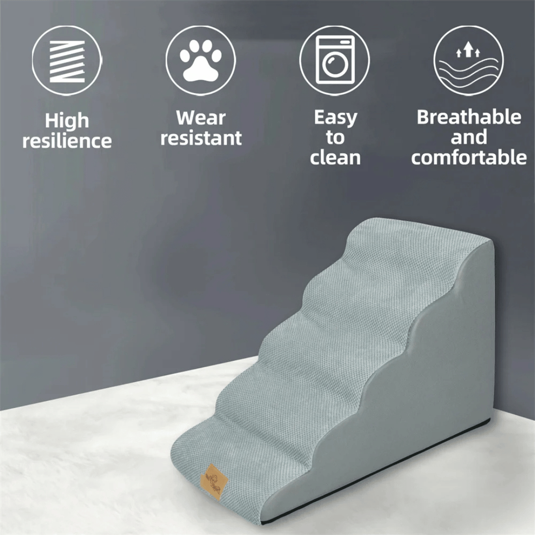 Comfortable Pet Stairs for Beds with Removable Cover