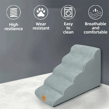 Comfortable Pet Stairs for Beds with Removable Cover