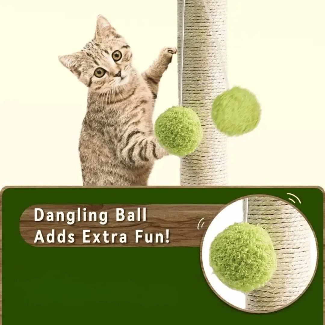 Compact Kitty Scratcher Tower