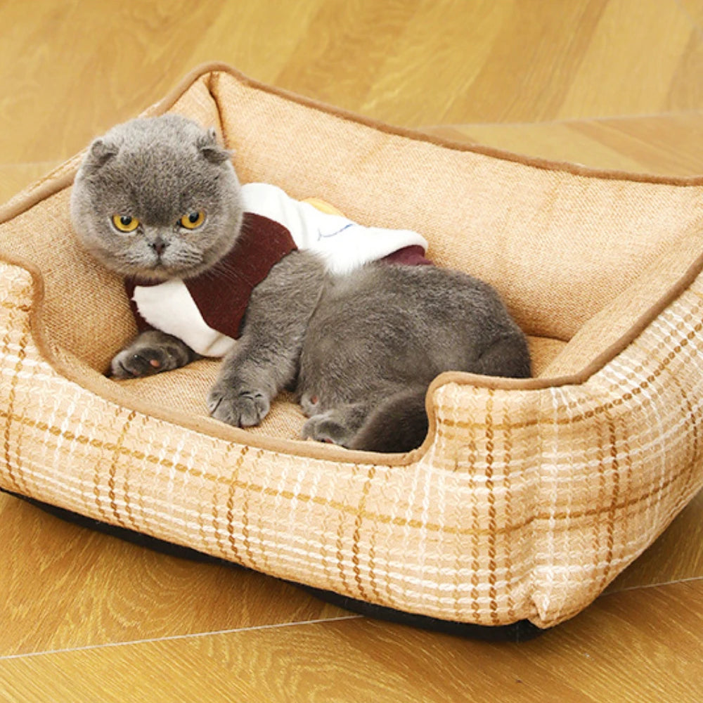 Plush Orthopedic Pet Bed for Small Pets