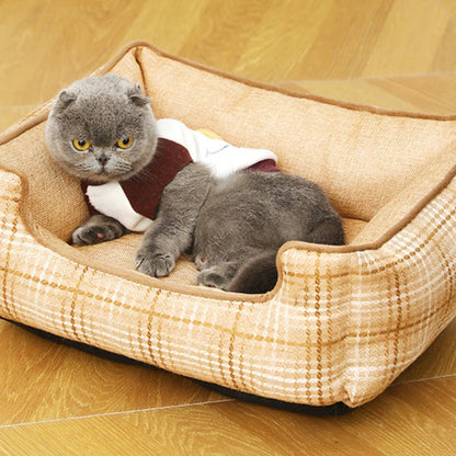 Plush Orthopedic Pet Bed for Small Pets