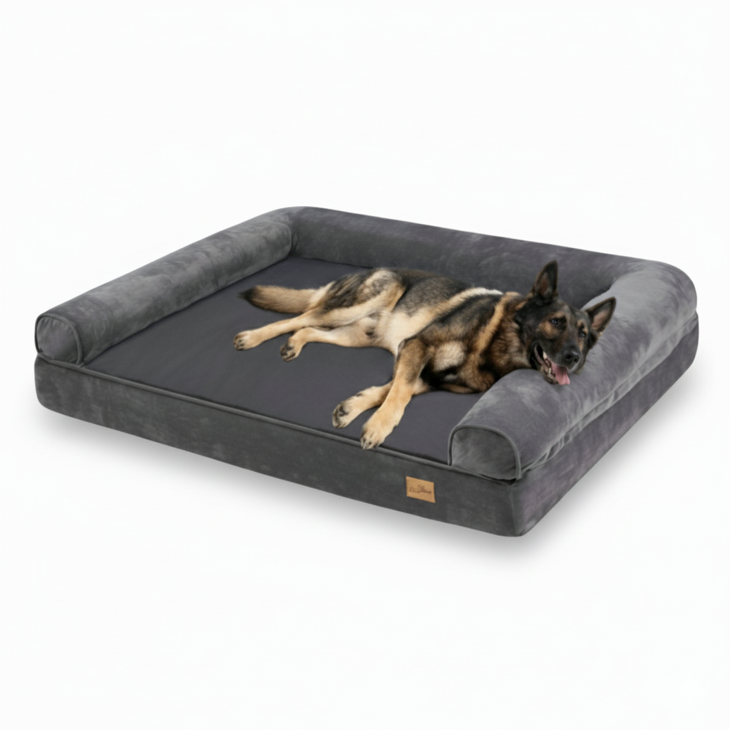 Large Comfort Dog Bed | Waterproof, Plush Sofa Pet Mattress