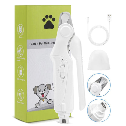 Portable Pet Nail Trimmer & Clipper with LED Guide