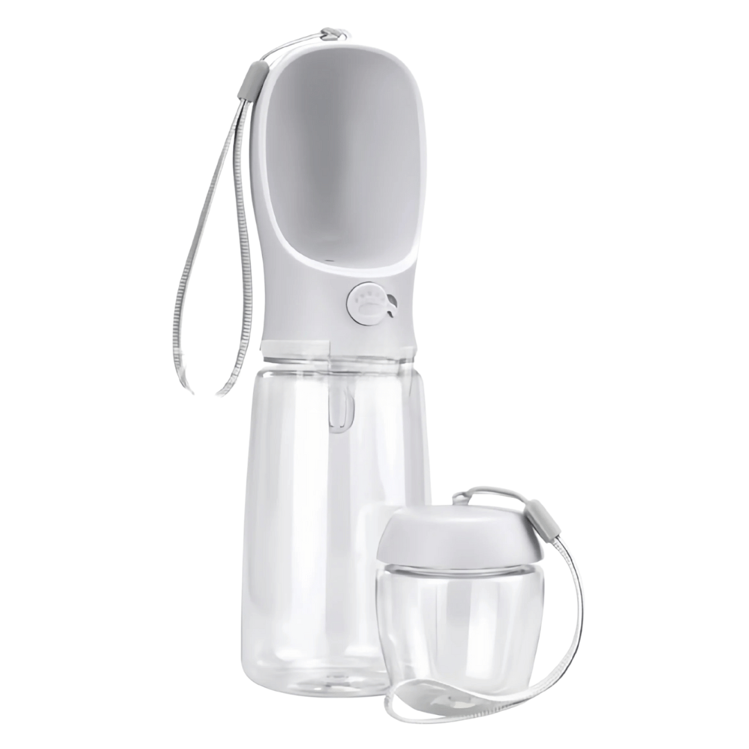 Travel Dog Water Bottle & Food Bowl Container
