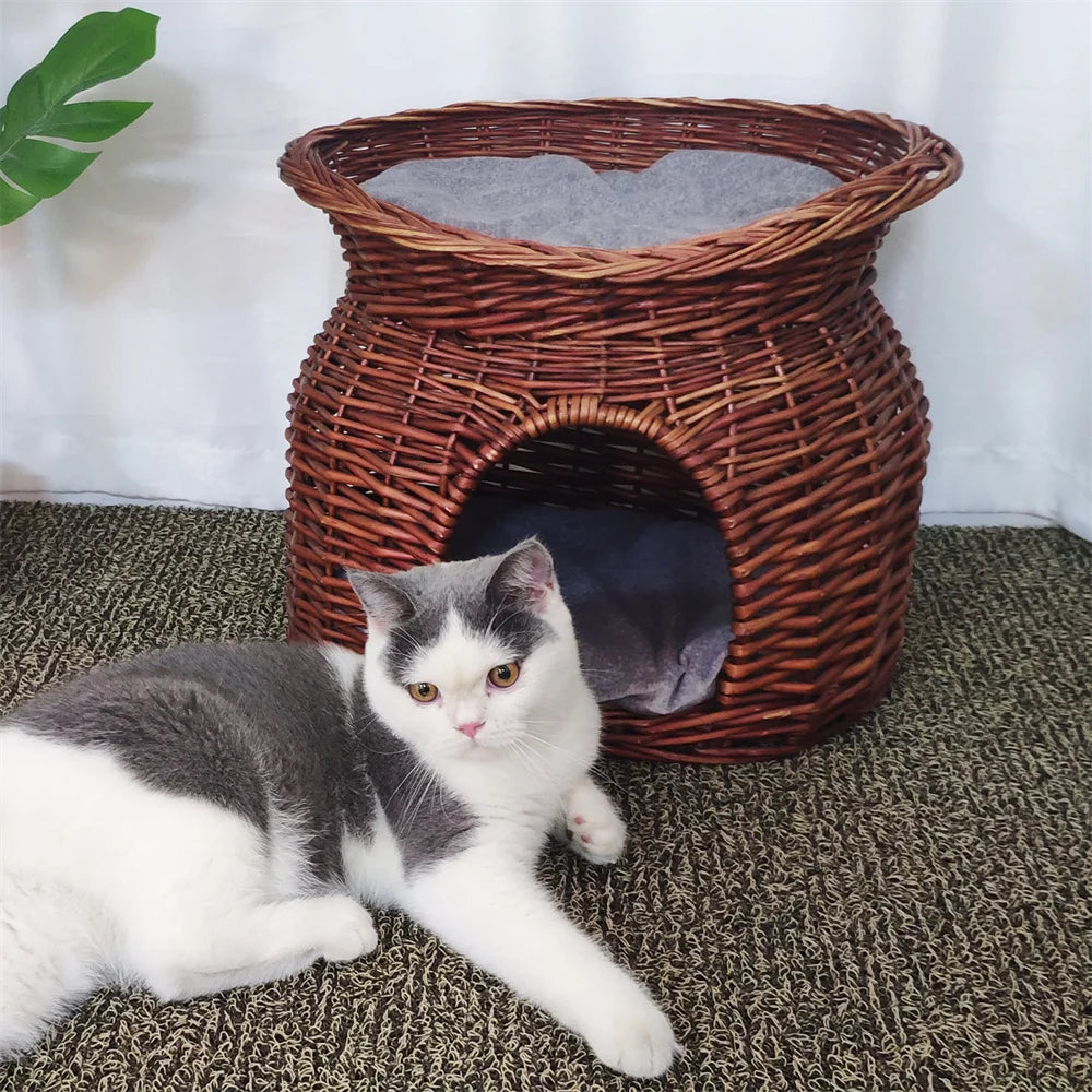 Natural Pet Woven Bed Basket