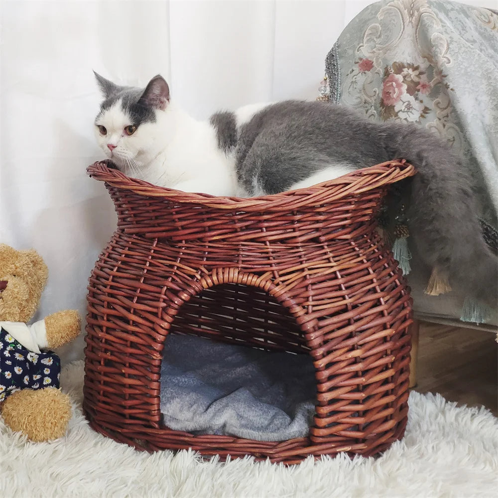 Natural Pet Woven Bed Basket