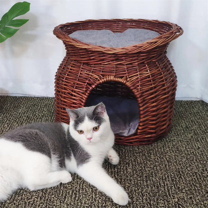 Natural Pet Woven Bed Basket