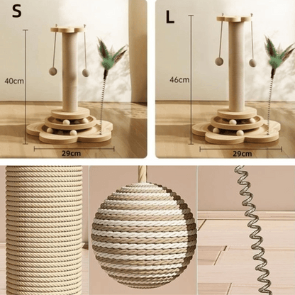 Pet Friendly Cat Tower Scratcher Post