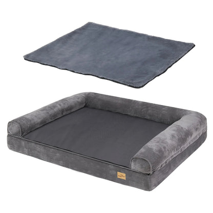 Large Comfort Dog Bed | Waterproof, Plush Sofa Pet Mattress